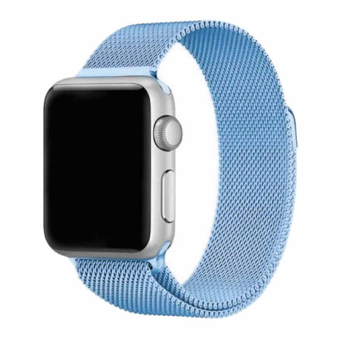 Ремешок для Apple watch 38/40/41mm Milanese Loop Band Cornflower